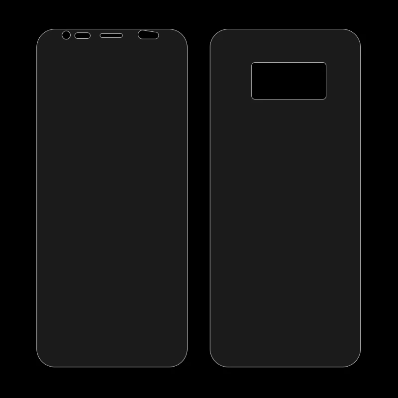 Для Samsung Galaxy S8 защита экрана 0 1 мм HD ТПУ передняя + задняя Защита для Plus экрана|screen