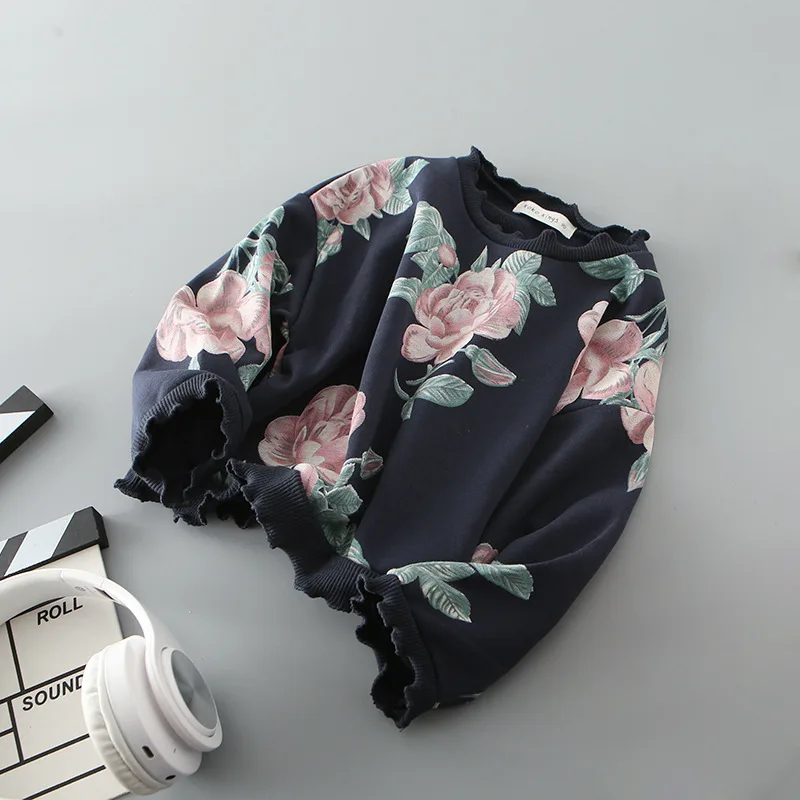 Everweekend для девочек с цветочным принтом Карамельный цвет корейский топы милые