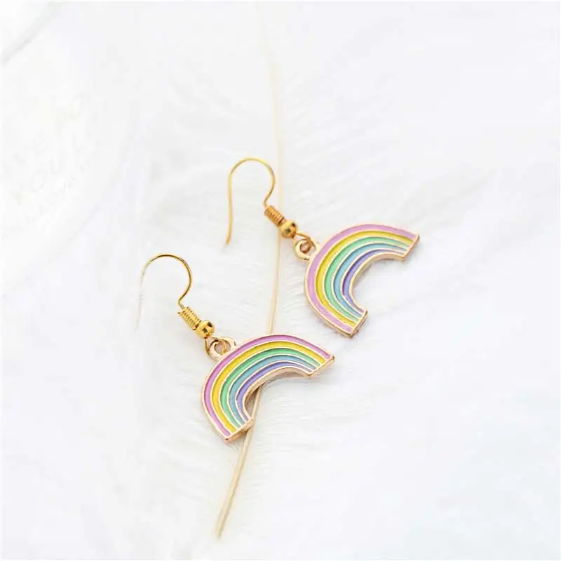 серёжки радуга. радуга серьги t-71082-1-r. радужные серьги для девочки. серьги с радугой видео. серьги с радугой видео.