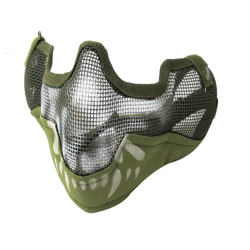 Тактическое камуфляжное многоцветное военное пейнтбольное снаряжение Череп