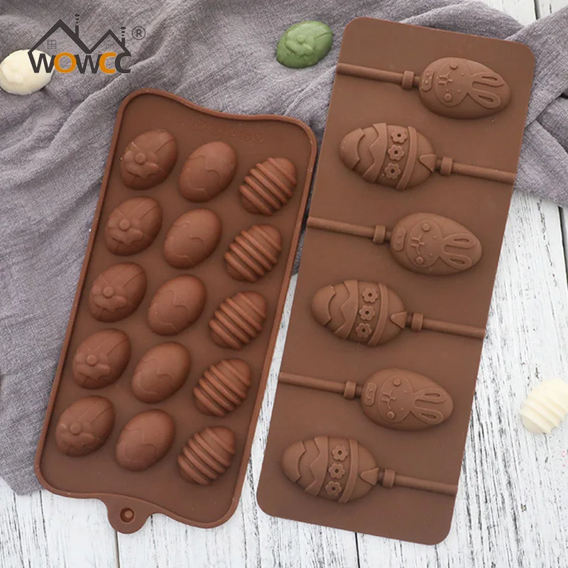 WOWCC 1 шт. 15 отверстий пасхальные яйца DIY силиконовая форма для шоколада мыла