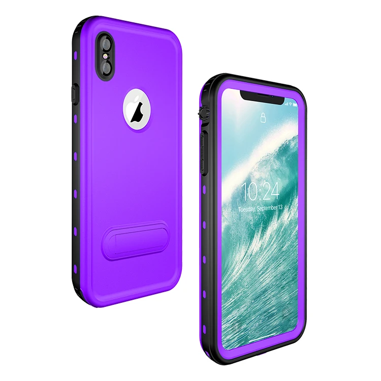 For IPhone XS Max/ iPhone XS/ XR IP68 RedPepper Waterproof Case Diving Underwater PC + TPU Armor Cover With Phone Stand | Мобильные