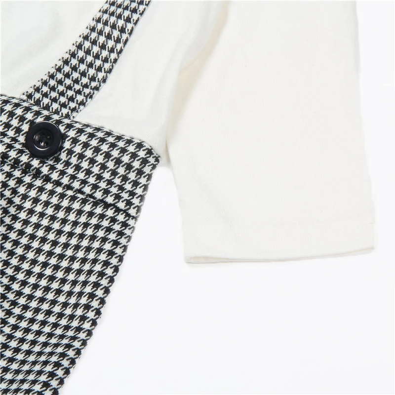 Весна комбинезон для мальчиков младенцев длинные рукава поддельные целом