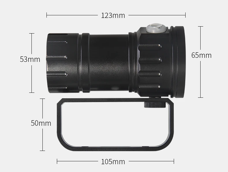 Tinhofire QH14 подводный 80 м 6*9090 белый свет XML2 + 4 * XPE R5 красный/синий фотографии видео