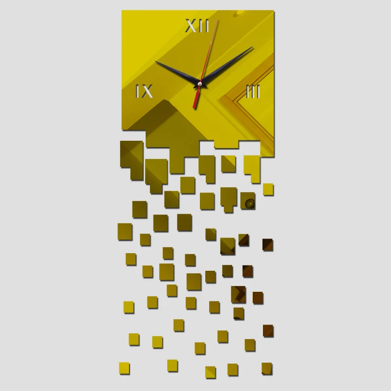 Новые акриловые diy 3d настенные часы reloj de современный дизайн наклейки большой