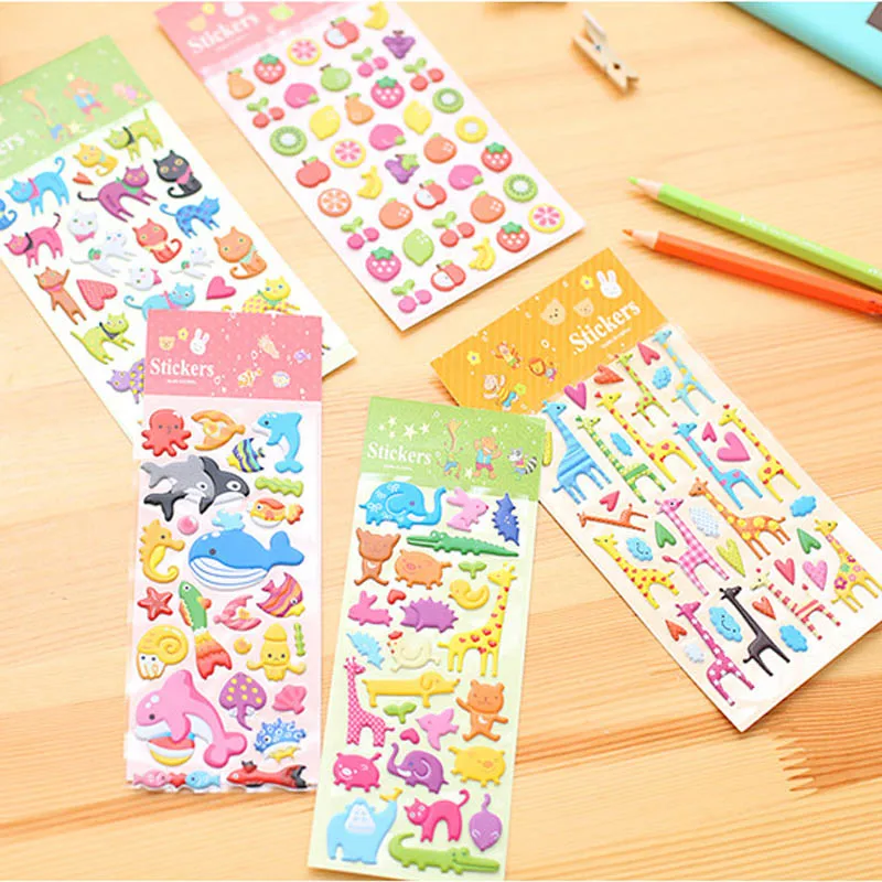 3 лист/корейские творческие наклейки для дневника и ноутбука с милыми фруктами