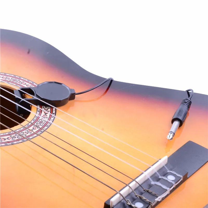 

JD12 Angle Clip Type Wood Guitar Sound Hole Pickup Simple Simple Opening Folk Acoustic Guitar Pickup Black