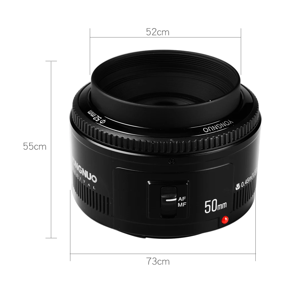Объектив YONGNUO YN 50 мм F1.8 объектив с большой апертурой и автофокусом мм/f1.8 для