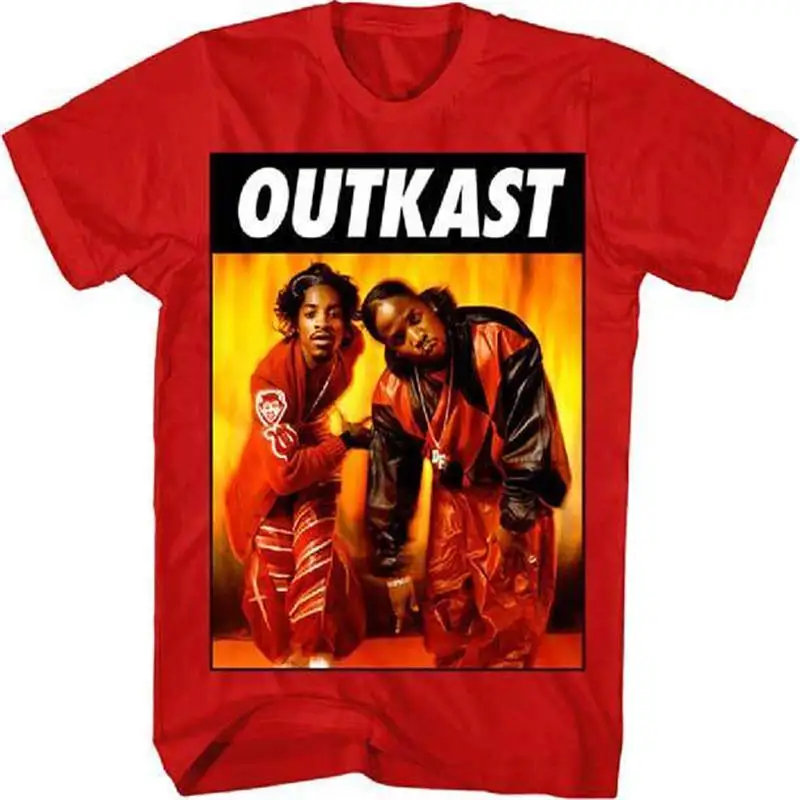 2019 последние забавные мужские футболки с вырезом лодочкой новые OUTKAST Andre 3000 Big Boi