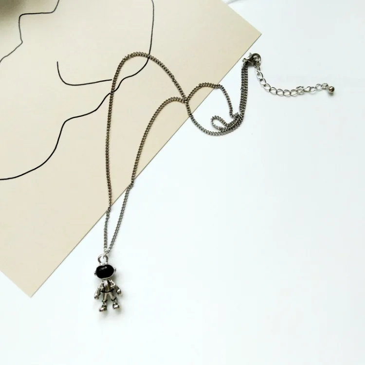 Милый сплав ожерелье с роботами унисекс креативный мини 3D s Подвески дети