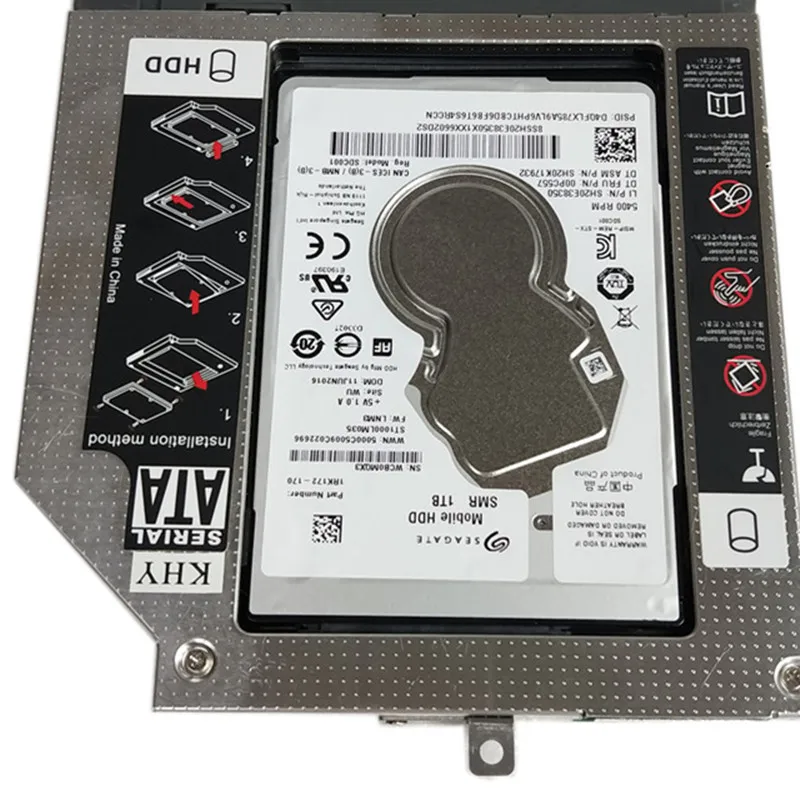 Новинка корпус для второго жесткого диска 9 0 мм 5 2 дюйма SSD SATA 3 HDD специально ThinkPad T440P T540P W540|caddy 9.5mm|sata 3.0sata sata |