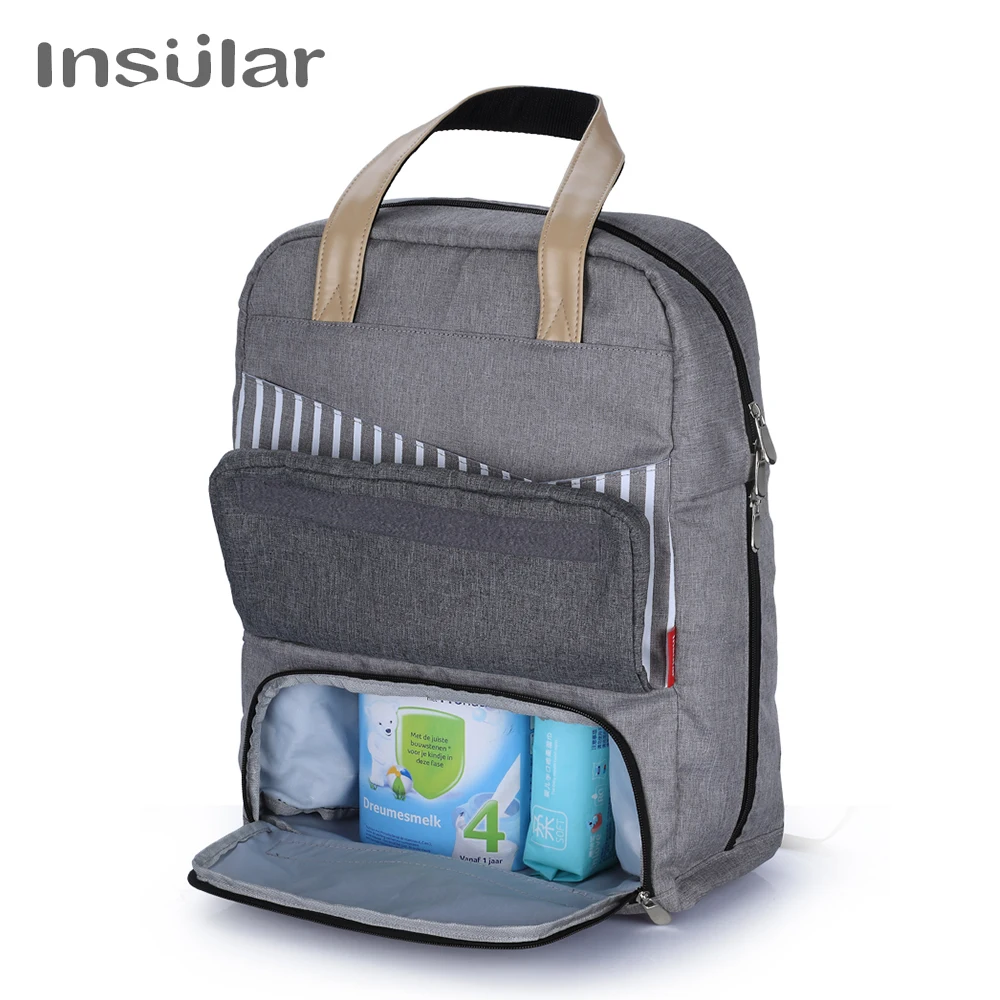 

Insular Big Laptop Diaper Backpack Bags Travel Mother Backpacks for Baby Care dad bag multifunction mommy maternity backpack