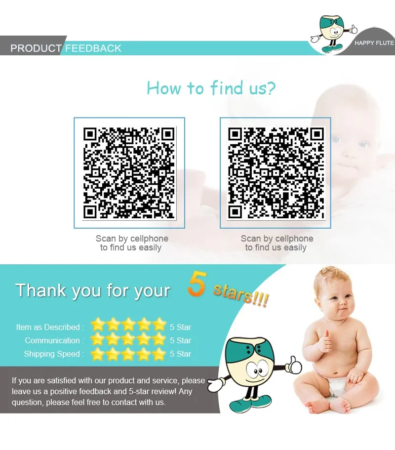 Happyflute горячая Распродажа OS карманные подгузники 8 шт. diape+ 8 шт. моющийся вкладыш из микрофибры и многоразовые детские подгузники регулируемые детские подгузники