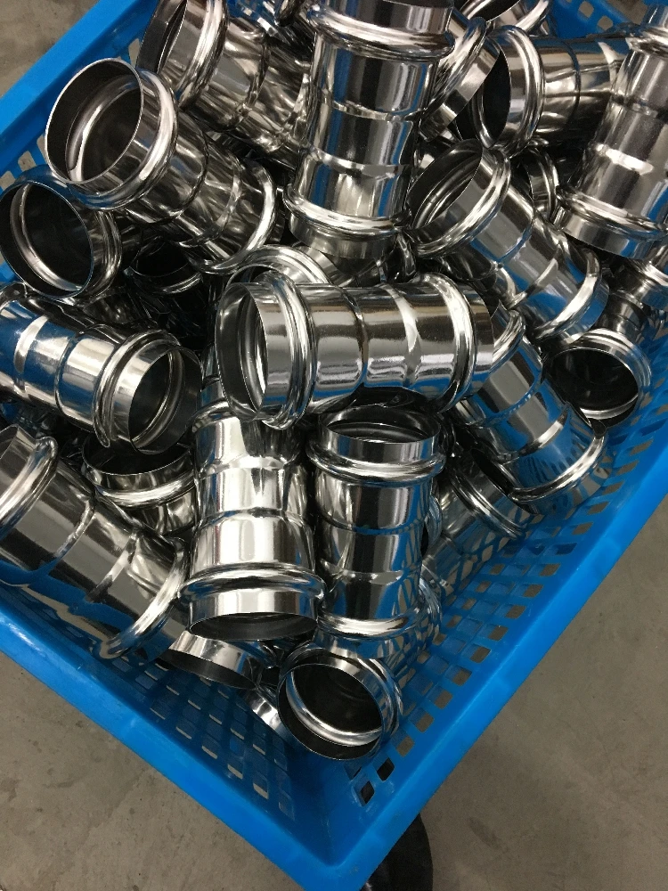 Нержавеющая сталь T Форма 3 Way Ти санитарно наконечник трубы fittingsstraight футболка