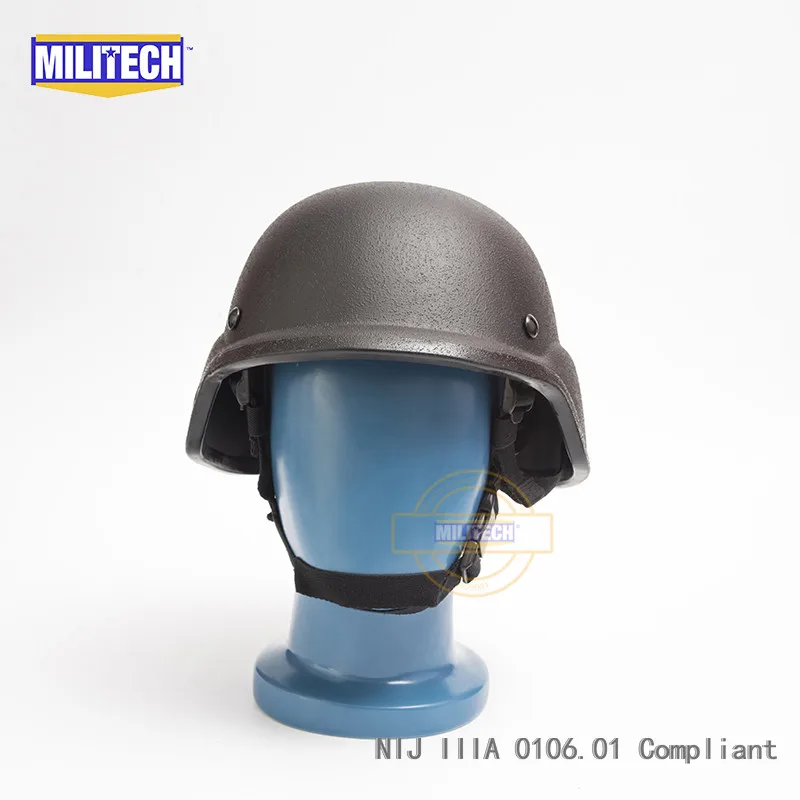 MILITECH BK Black PASGT NIJ IIIA 0106,01 3A полный разрез Баллистические пуленепробиваемые Арамидные пуля доказательство шлем с лабораторным тестированием видео