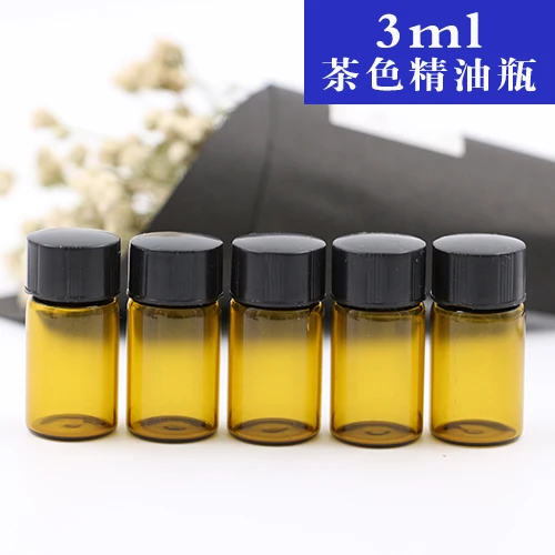 

Wholesale 3ml Brown Oil Bottle Perfume Sample Tube Bottle 100PCS/LOT