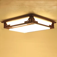 55cm new chinese fangyangpi simple solid wood ceiling lamp vintage lamps bedroom lighting