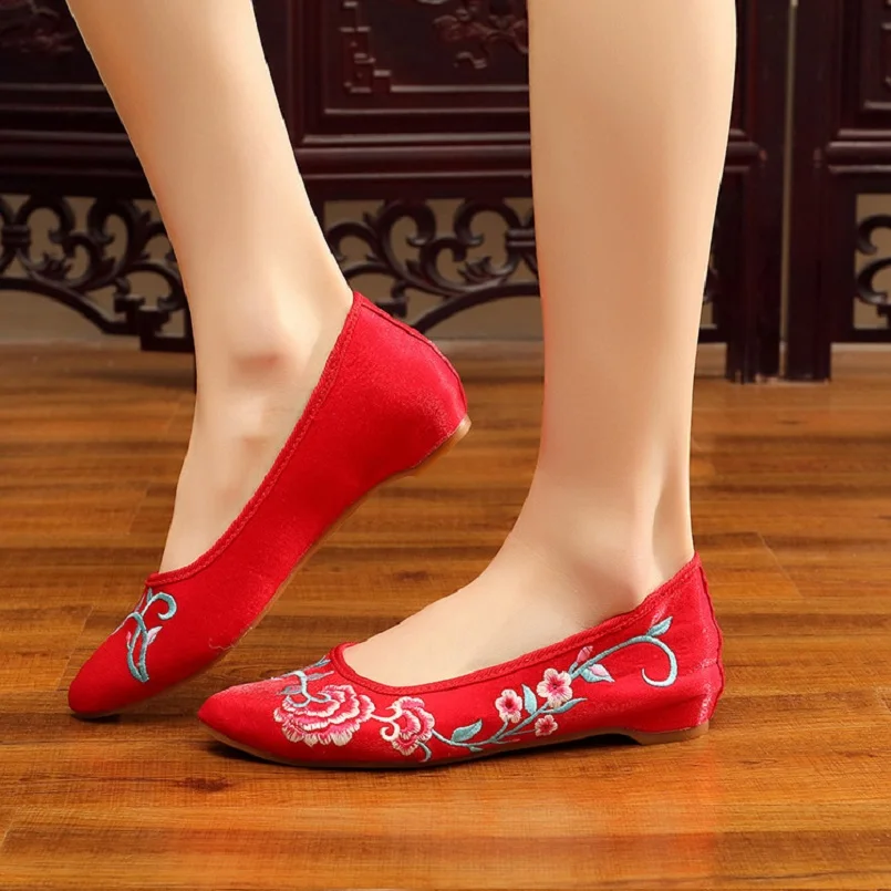 Женские повседневные бежевые туфли с цветочным принтом острым носком c2254|Обувь