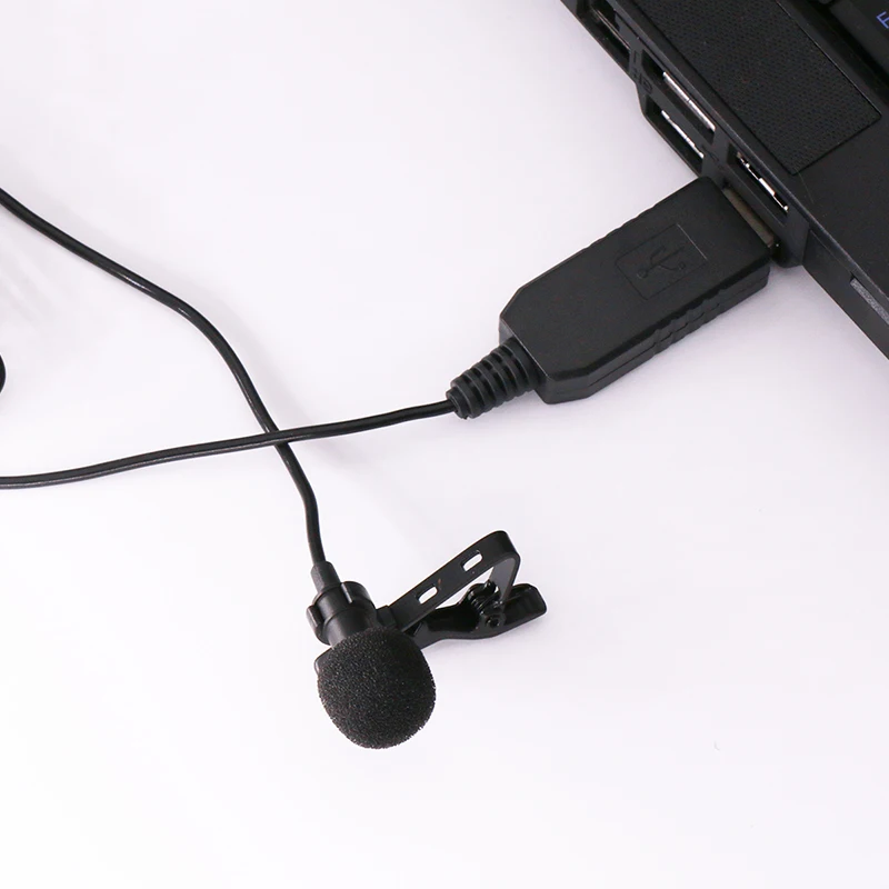 AriMic USB Запись Lavalier микрофон клип на лацкане всенаправленный конденсаторный для