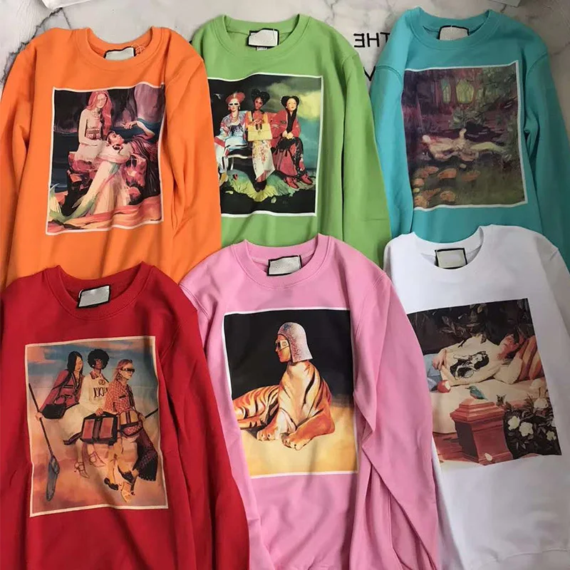 SS18 подиумный зимний женский художественный стиль современный портретный принт