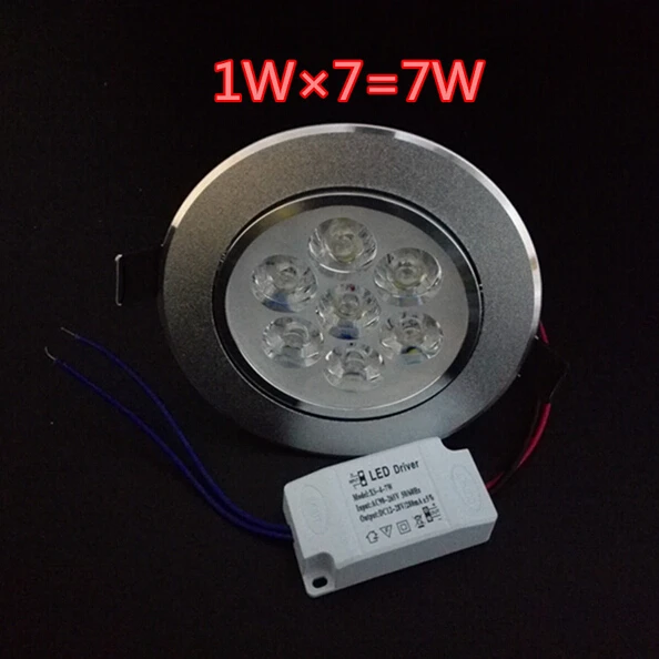 

Бесплатная доставка, 6 шт./Лот, матовый светодиодный светильник 7 Вт, встроенный светильник с регулируемой яркостью для гостиной