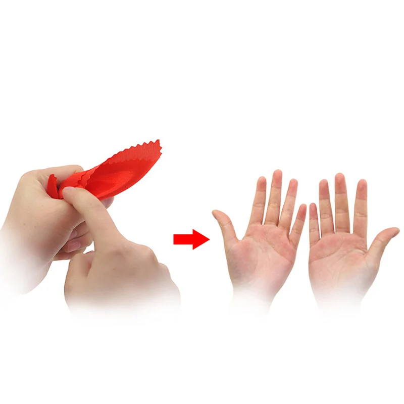 Магические трюки с пальцами и большими шарф исчезает симуляция магические