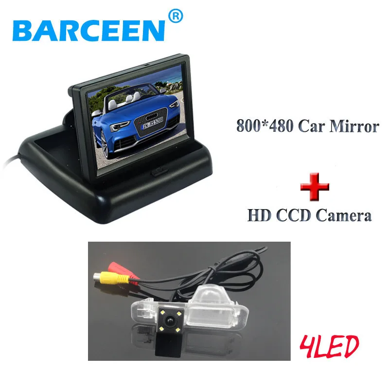 

auto car parking monitor bring 4.3" lcd display 170 wide angle car reversing camera 4 led ccd image sensor for Kia K2 RIO Sedan