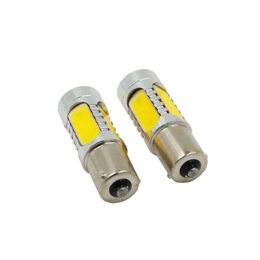 YSY 10x7 5 W LED COB 1156 BA15S P21W BAU15S PY21W Обратный Свет автомобиля Авто поворотные сигнальные