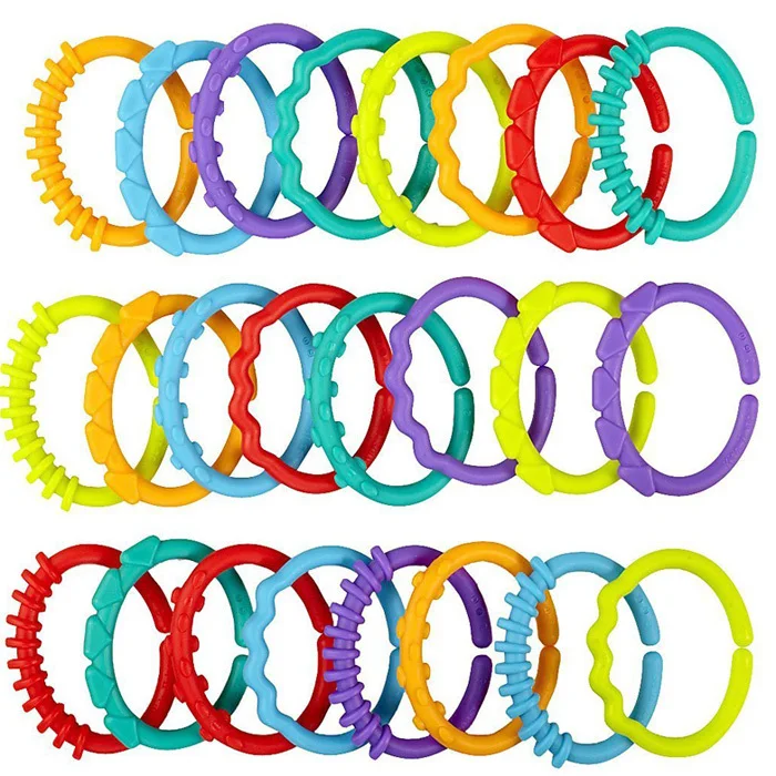 24pcs Baby Teether Toy Tooth Chewing Colorful Toddler Soothing Toys | Мать и ребенок