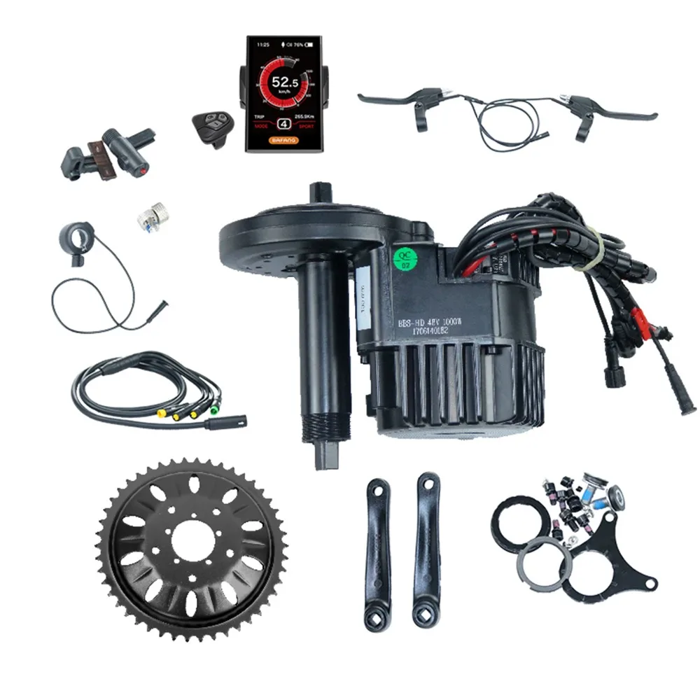 Bafang BBSHD BBS03 8fun 48V 1000W мотор, фара для электровелосипеда в Bafang середине приводной двигатель 68 мм/100 мм/120 мм комплект для переоборудования электрического велосипеда