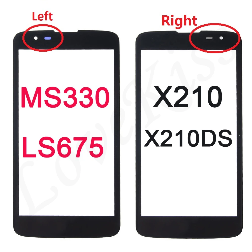 K7 сенсорный экран Объектив для LG K7 X210 X210DS MS330 LS675 дань 5 Сенсорная панель внешнее стекло ЖК-дисплей передняя крышка без сенсорных инструментов
