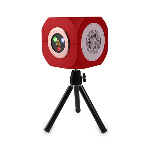 Red ALIEN RGB перезаряжаемый беспроводной Bluetooth динамик лазерный проектор сценическое освещение эффект для вечерние диско-DJ праздник Рождество - Цвет: Red