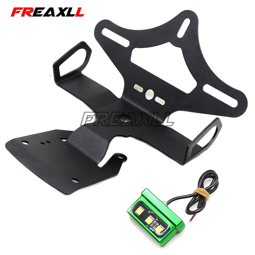 For Kawasaki Z900 Z 900 2017 2018 Motorcycle Fender Eliminator License Plate Frame Number Holder Tail Tidy With LED light | Автомобили и
