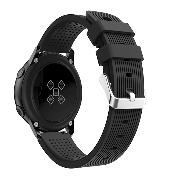 Black Спортивный силиконовый ремешок для часов samsung Galaxy watch активный ремешок для samsung Galaxy 42 мм/gear S2 Смарт-часы сменный Браслет - Цвет ремешка: Black