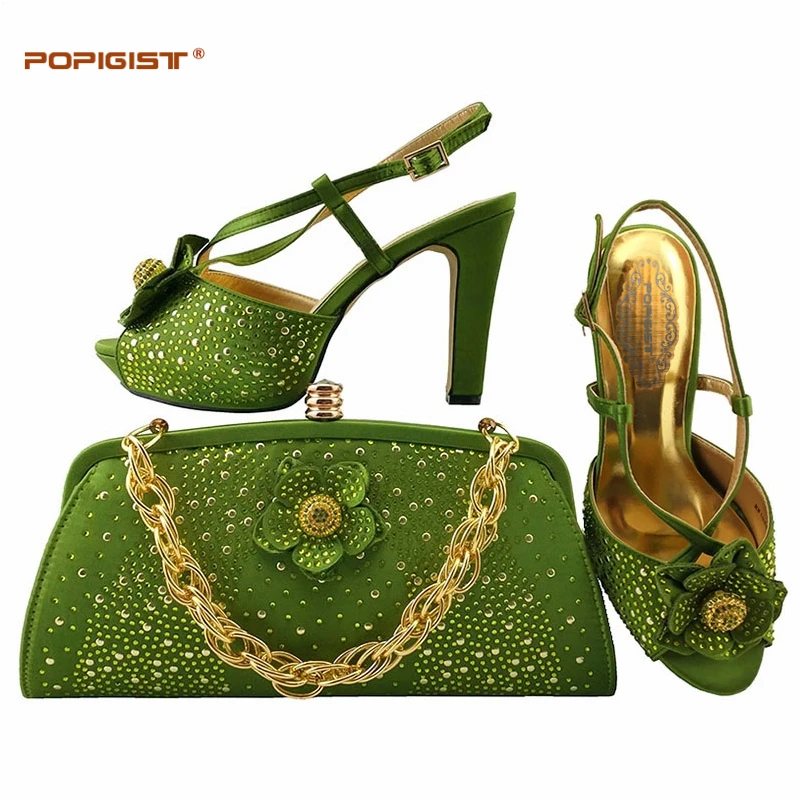 В комплекте со стразами в африканском стиле Для женщин итальянская обувь и