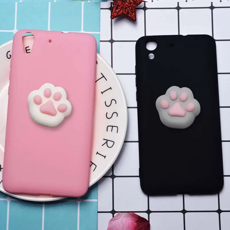 Case For Huawei Honor 5A/Huawei Y6 II 5.5&quot 3D Squishy Lovely Cat Bear Paws Back Cover Candy Animals Soft TPU Silicone Funny |