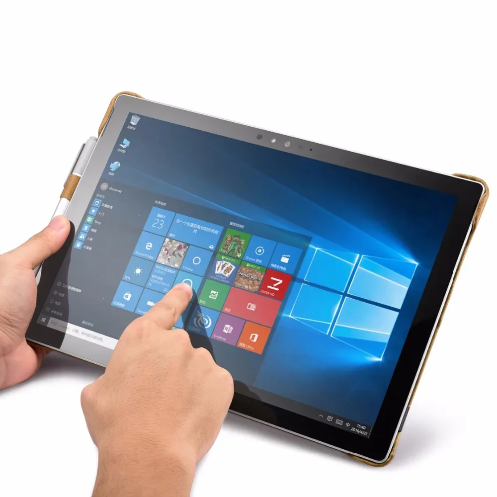 Icarer простой стильный чехол накладка из натуральной кожи для Surface Pro 4 5 6 7 8 Ретро