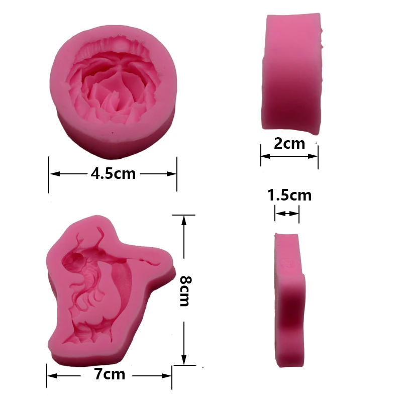 Ветер цветок помадка выпечки DIY трехмерное моделирование силиконовая смола