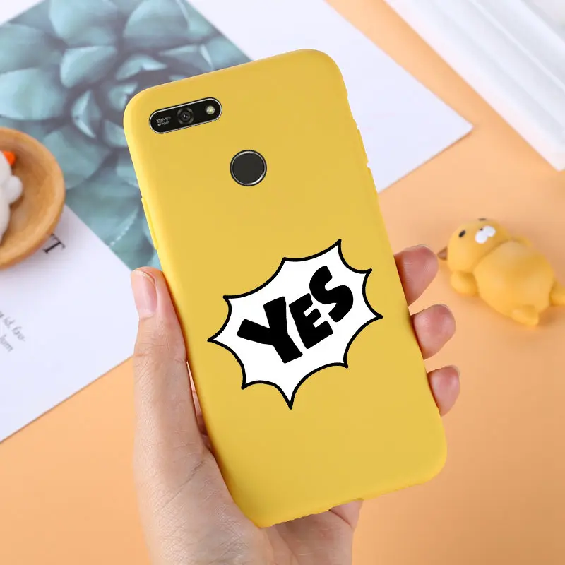Силиконовый чехол из ТПУ для Huawei Y6 2018 милый телефона Prime чехлы на заднюю панель Y 6 |