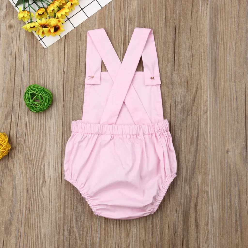 Newborn Baby Rompers Baby Boy Girls Sleeveless Plain Romper Baby Girls Jumpsuit Summer Infant One-pieces Striped Clothes Outfits