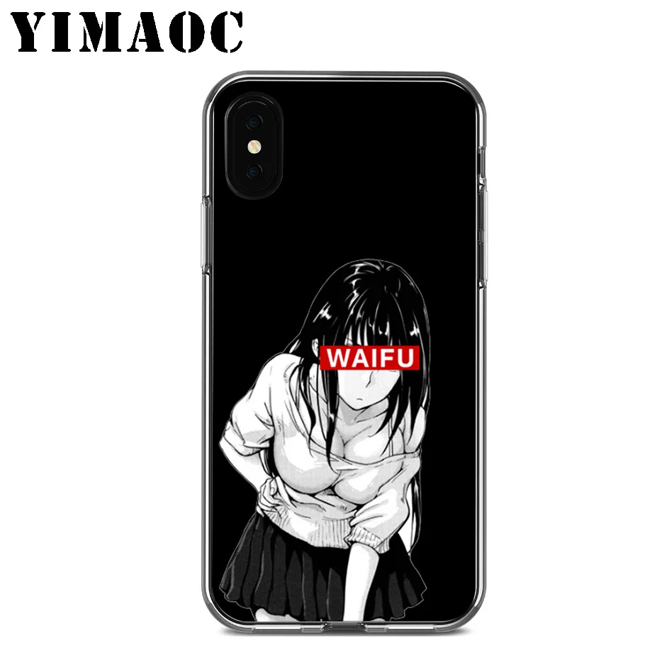 YIMAOC Sugoi Senpai Anime Waifu Soft Silicone Case for Apple Iphone 11 Pro Xr Xs Max X 10 8 Plus 7 6S 6 SE 5S 5 7Plus 8Plus |