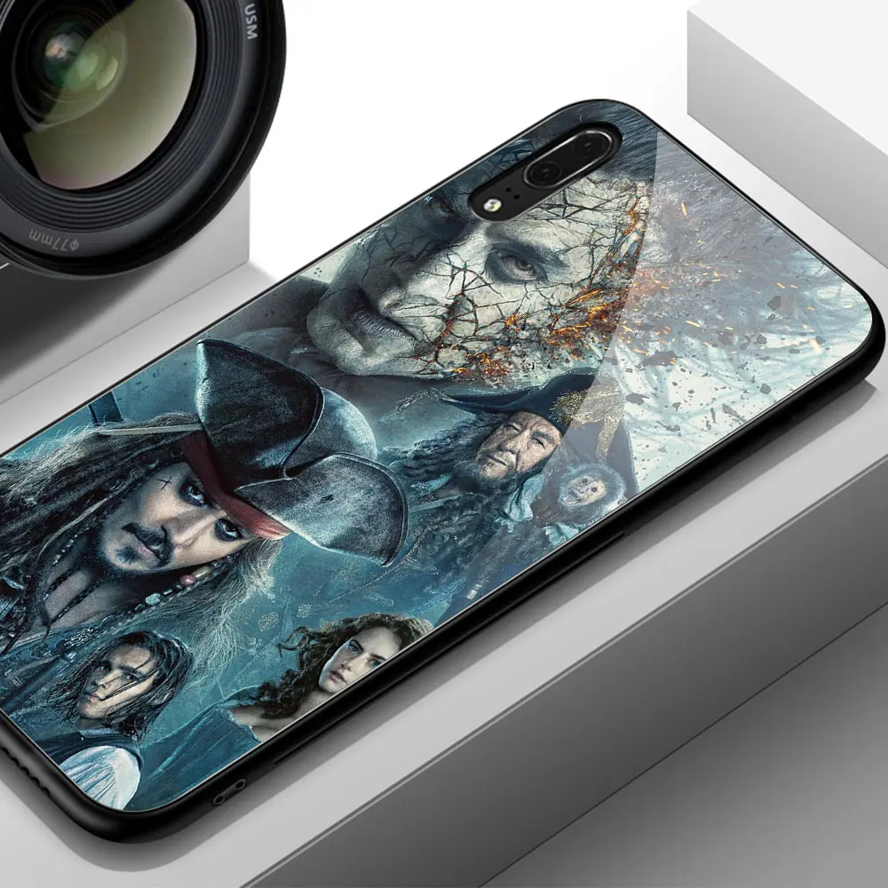 Cover for Huawei P20 Pirates of the Caribbean Tempered Glass Case Mate 9 10 Pro P10 Honor V9 V10 Play Nova 3e | Мобильные телефоны