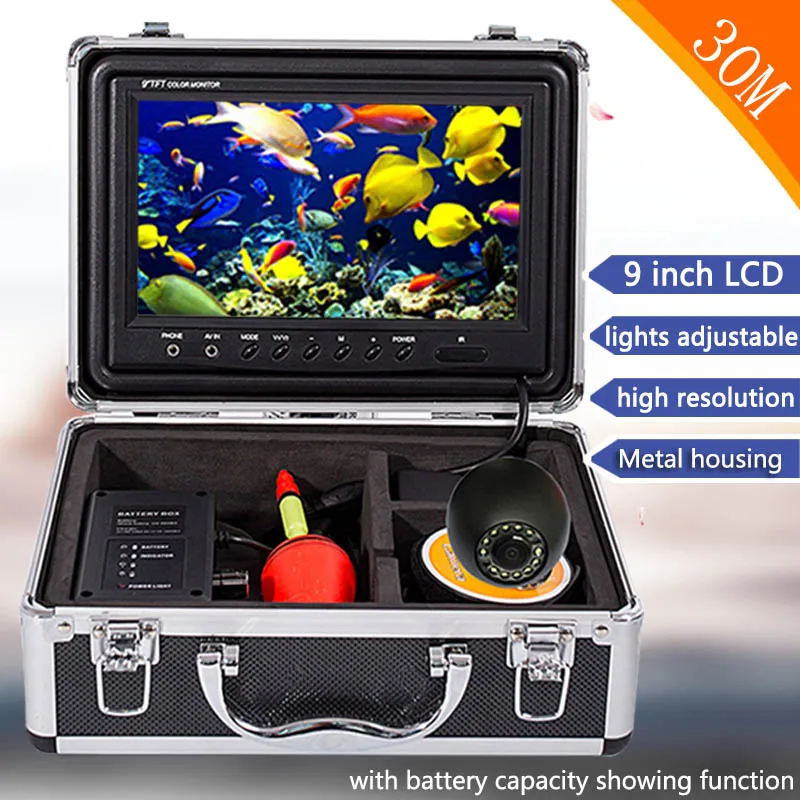 Купить Рыболокатор DVR 30 м кабель 1000TVL ИК подводная Рыбацкая камера Река Озеро море в реальном времени живая водонепроницаемая
