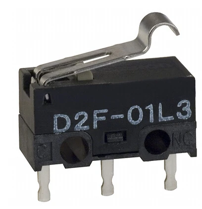 

10 шт./лот D2F-01L3 D2F01L3 микропереключатель мыши DIP3