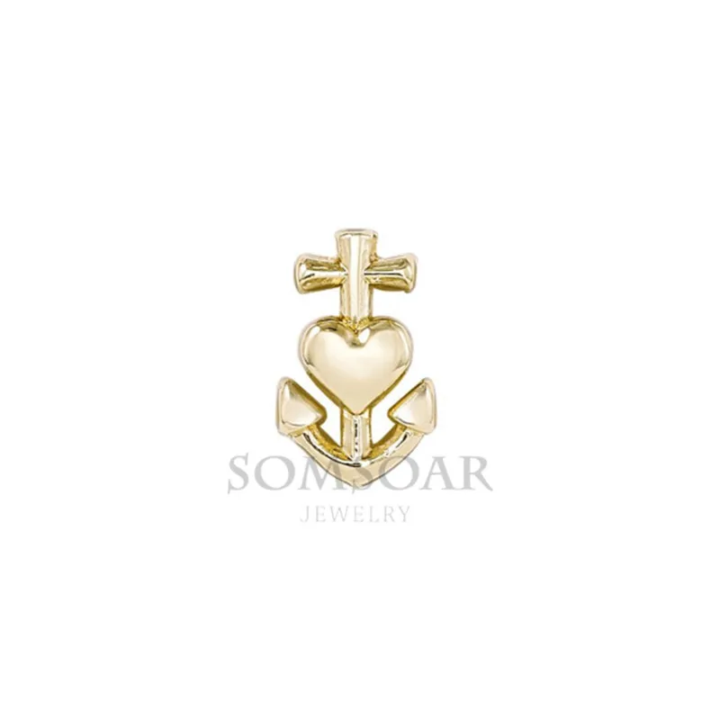 Somsoar ювелирные изделия подвески в форме сердца подходят для кожаного плетеного