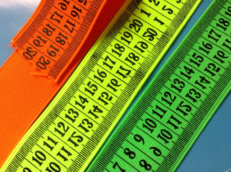 40 мм односторонняя термопечать линейка эластичная тесьма измерение стрейч лента