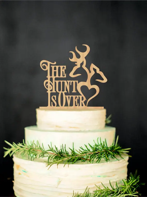 Олень свадебный торт Топпер выпечка деревенский топпер для торта|topper cake wedding|topper
