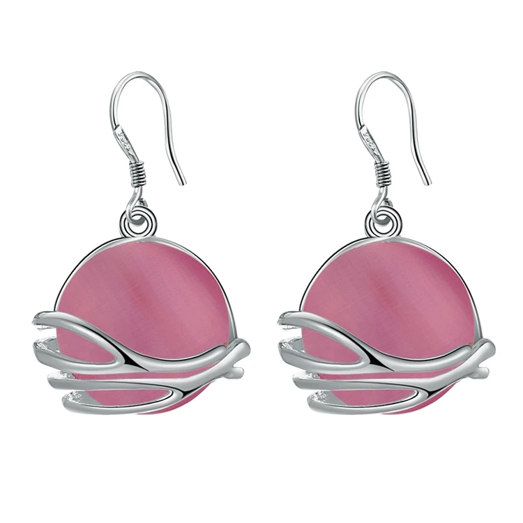 Высокое качество, великолепные модели ES-AE123 классический серебристый цвет для женщин, оптовая продажа, модные украшения, темная фотография