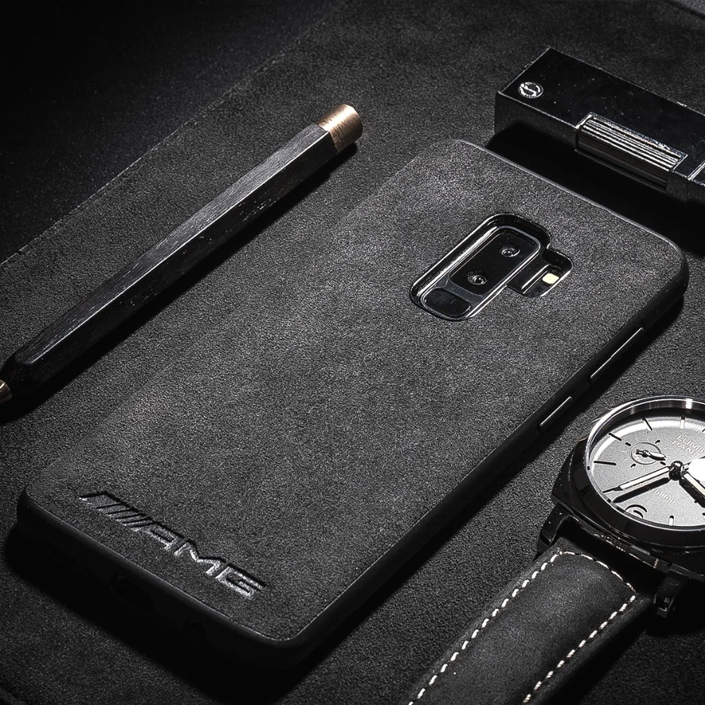 Автоспорт AMG Мощность Роскошный кожаный чехол для телефона чехол для samsung Galaxy S10 плюс S10E S8 S9 плюс автомобильный брелок с логотипом, кожаные чехлы для мобильных телефонов