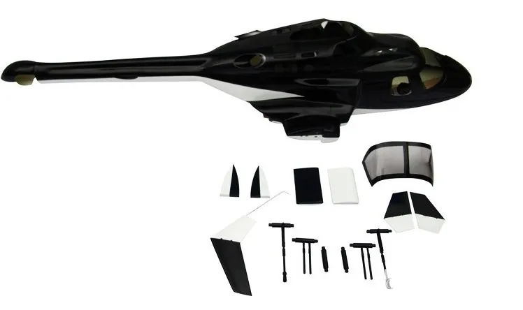 Вертолет колокольчик 222 fuseage 450 размер W/отводит airwolf V3 корпус airwolf|helicopter toy|helicopter
